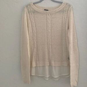Torrid Layered Women’s White Sweater Size 0 = L